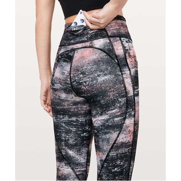 lululemon athletica Black and Pink Leggings - Picture 5 of 8